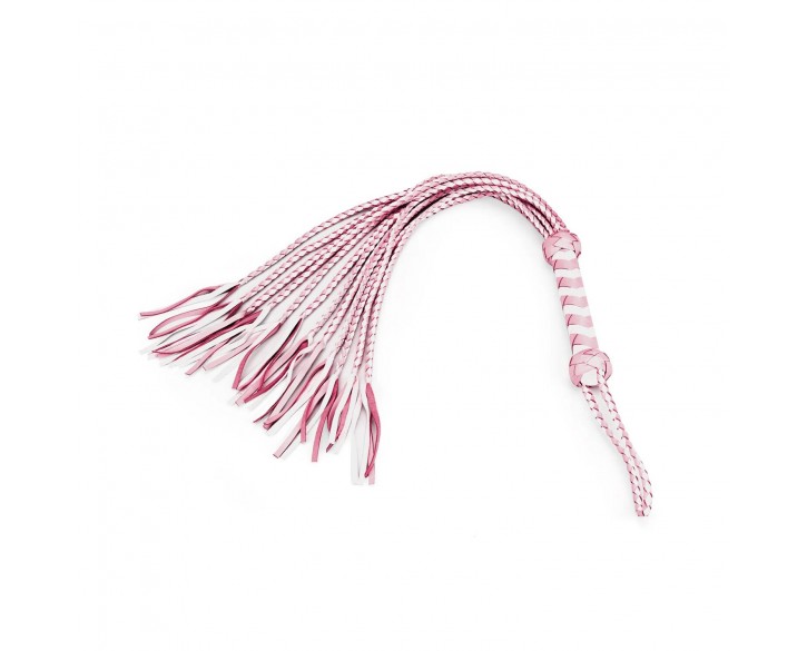 Флогер Liebe Seele White & Pink Leather Whip
