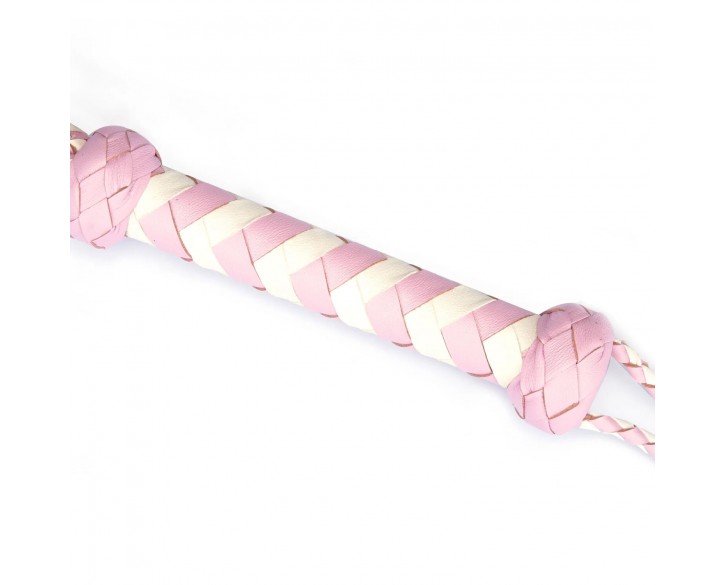 Флогер Liebe Seele White & Pink Leather Whip