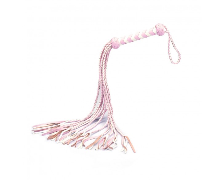 Флогер Liebe Seele White & Pink Leather Whip