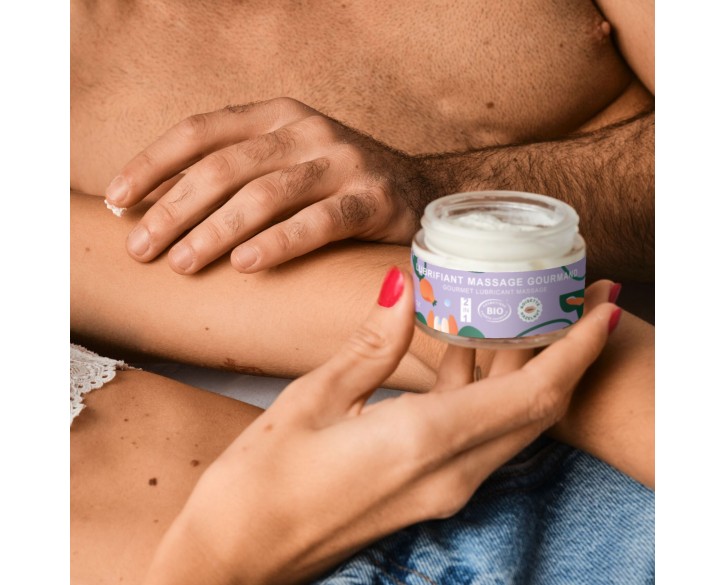 Масажна олія-лубрикант з ароматом та смаком фундука Goliate Couple Gourmand Noisette 50 мл