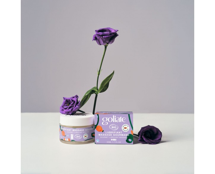 Масажна олія-лубрикант з ароматом та смаком фундука Goliate Couple Gourmand Noisette 50 мл