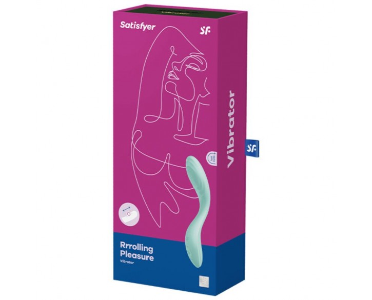 Вібратор із перлинною стимуляцією точки G Satisfyer Rrrolling Pleasure Mint