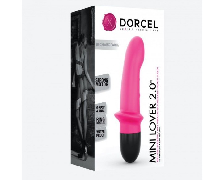 Вібратор Dorcel Mini Lover Magenta 2.0 перезаряджуваний, для точки G і масажу простати