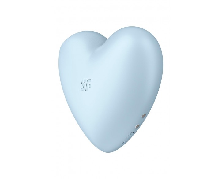 Вакуумний стимулятор-серце з вібрацією Satisfyer Cutie Heart Blue