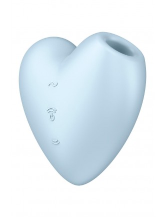 Вакуумний стимулятор-серце з вібрацією Satisfyer Cutie Heart Blue