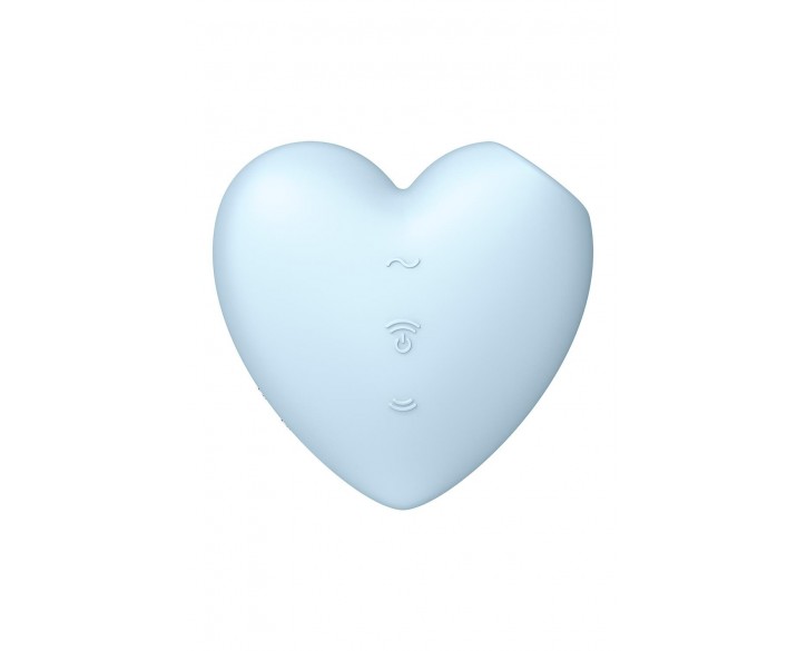 Вакуумний стимулятор-серце з вібрацією Satisfyer Cutie Heart Blue