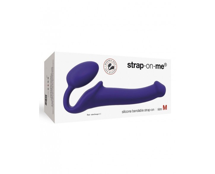 Безремінний страпон Strap-On-Me Violet M, повністю регульований, діаметр 3,3 см