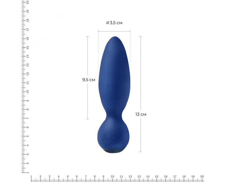 Анальна вібропробка Adrien Lastic Little Rocket макс. діаметр 3,5 см, soft-touch