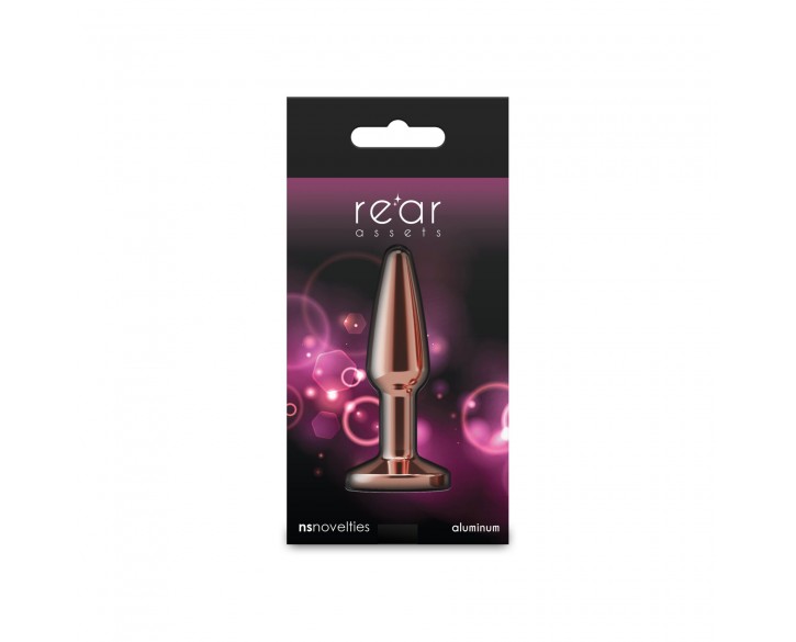 Анальна пробка NS Novelties Rear Assets - Tapered - Small - Rose Gold - Pink