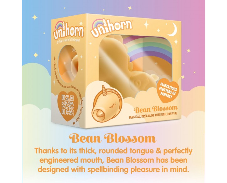 Вібратор-єдиноріжка Unihorn – Bean Blossom, пульсівний язичок