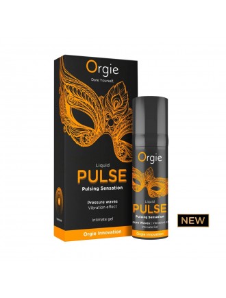 Смоктайзер для клітора Orgie Liquid Pulse 15 мл, вкус Ice Caramel, гель з ефектом посмоктування