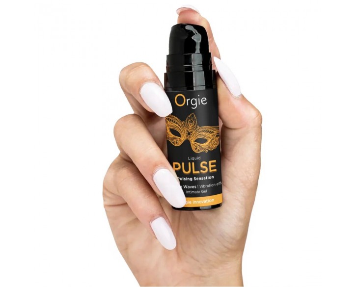 Смоктайзер для клітора Orgie Liquid Pulse 15 мл, вкус Ice Caramel, гель з ефектом посмоктування