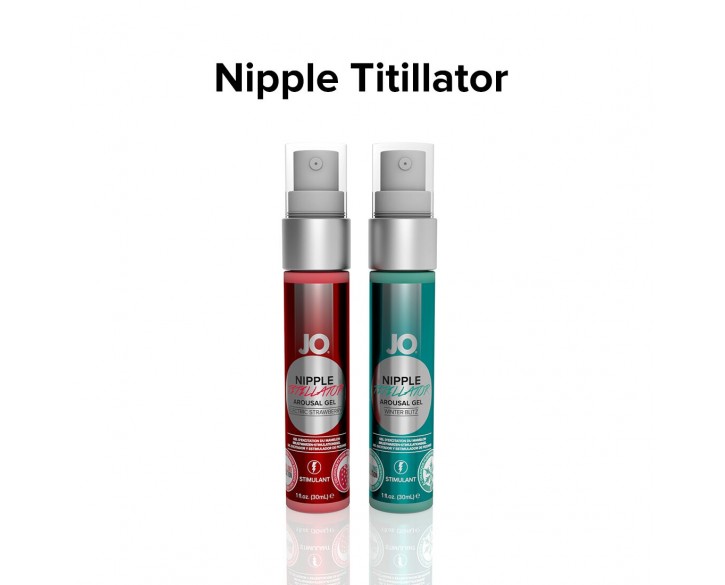 Гель для стимуляції сосків System JO Nipple Titillator Strawberry (30 мл), ментол та перцева м’ята