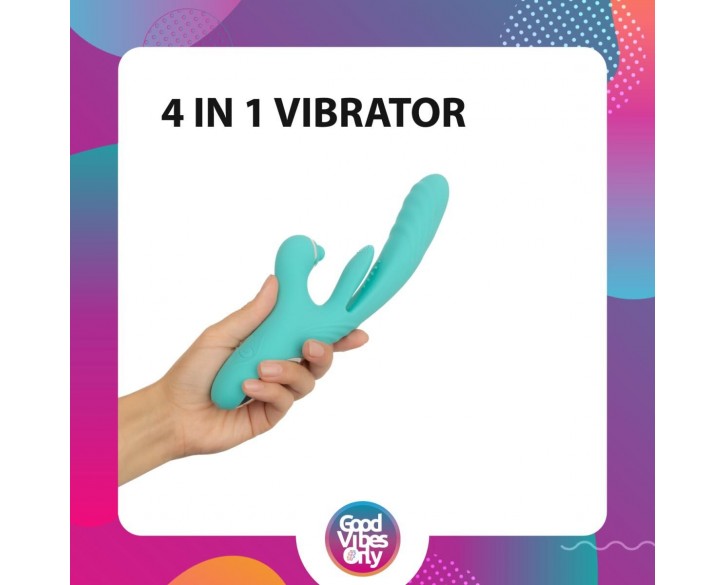 Вібратор-кролик Good Vibes Only - Lisa Thrusting Rabbit Vibrator with G-Spot Stimulator
