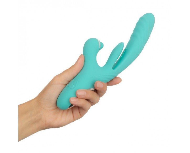 Вібратор-кролик Good Vibes Only - Lisa Thrusting Rabbit Vibrator with G-Spot Stimulator