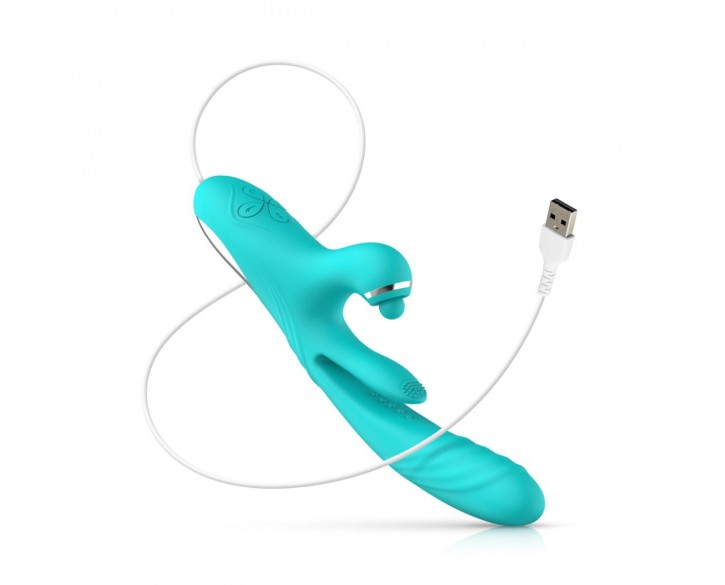 Вібратор-кролик Good Vibes Only - Lisa Thrusting Rabbit Vibrator with G-Spot Stimulator