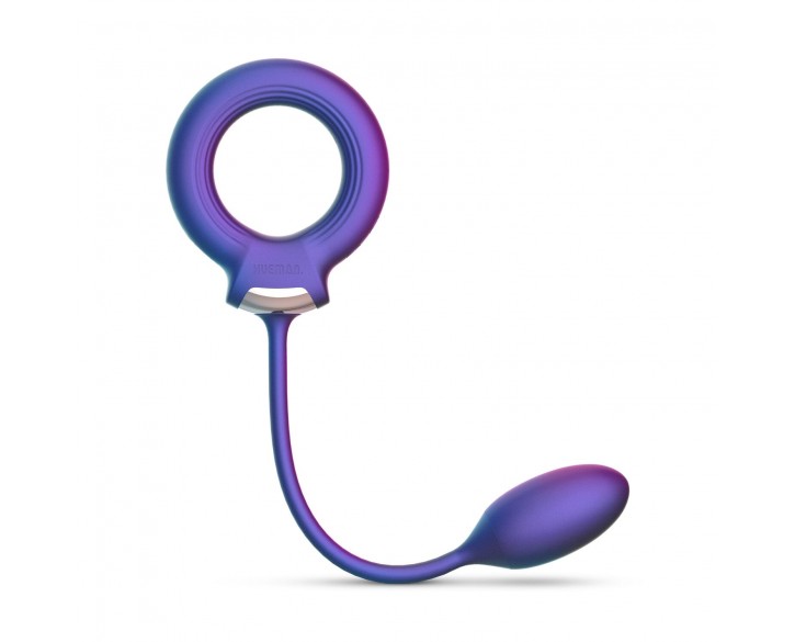 Ерекційне віброкільце з віброяйцем Hueman - Eclipse Anal Vibrator