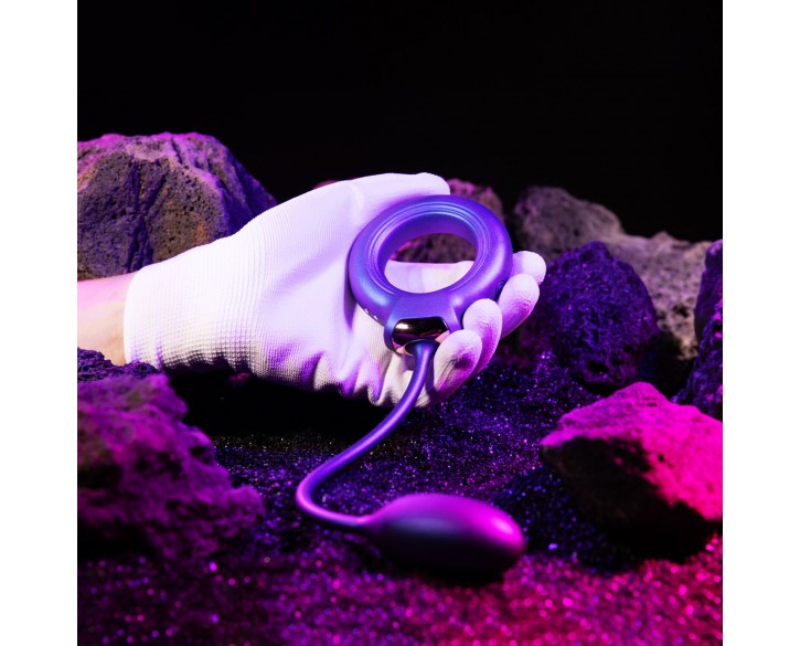 Ерекційне віброкільце з віброяйцем Hueman - Eclipse Anal Vibrator