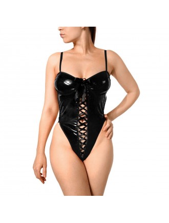 Сексуальне лаковане боді Art of Sex - Josephine чорне S
