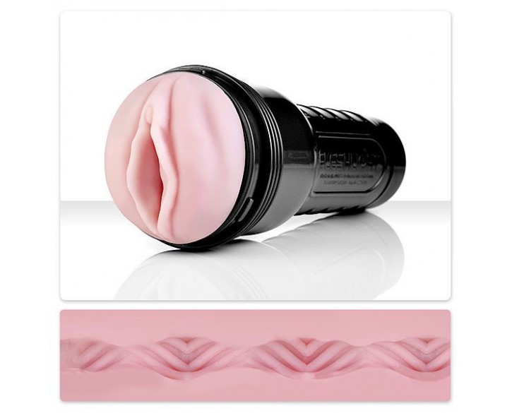 Мастурбатор вагина Fleshlight Pink Lady Vortex, ніжний реалістичний рельєф