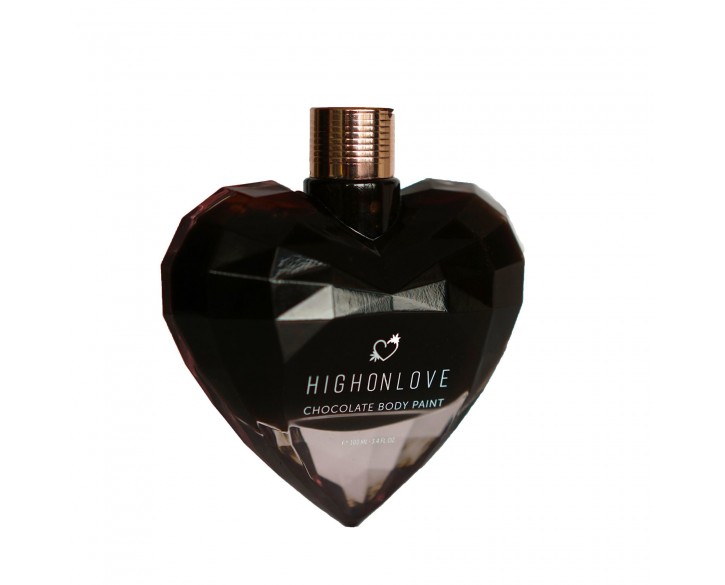 Преміум фарба для тіла HighOnLove Chocolate Body Paint (100 мл) з какао, кофеїном, маслом канабісу