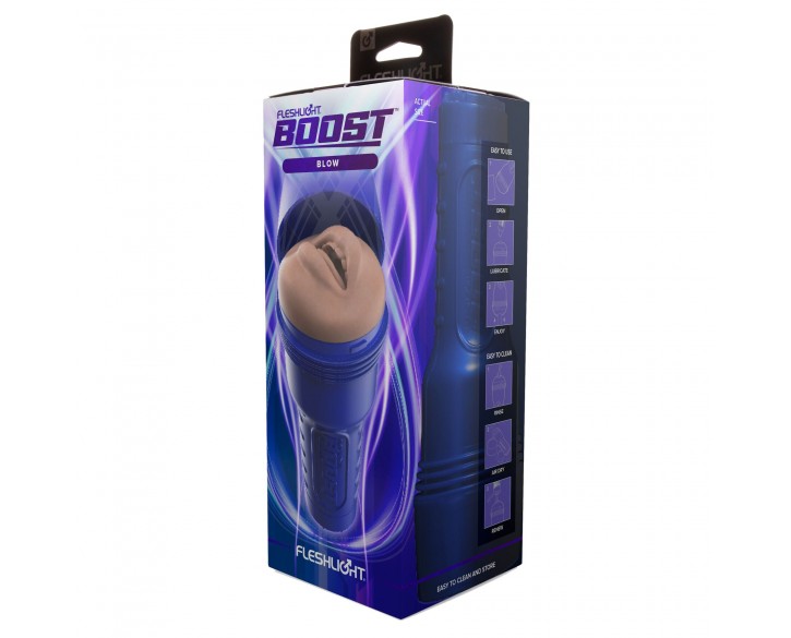 Мастурбатор-ротик Fleshlight Boost Blow, плавні кільця Turbo Tech