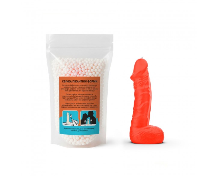 Свічка у вигляді члена Чистий Кайф LARGE Orange