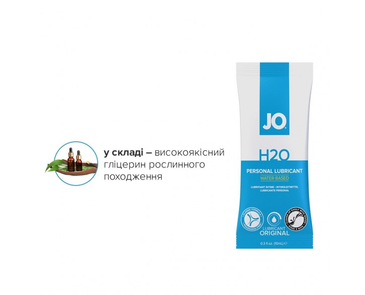 Набір лубрикантів Foil Display Box – JO H2O Lubricant – Original – 12 × 10ml