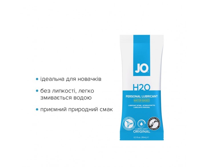 Набір лубрикантів Foil Display Box – JO H2O Lubricant – Original – 12 × 10ml