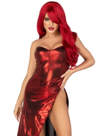 Сукня Leg Avenue Shimmer bodysuit with skirt S