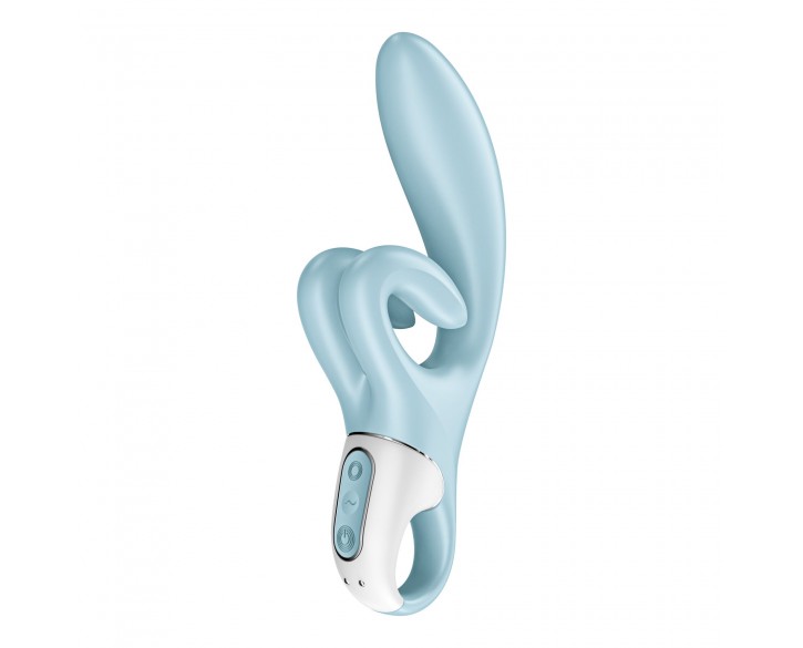 Вібратор-кролик Satisfyer Touch Me Blue, подвійний відросток, 3 потужні мотори