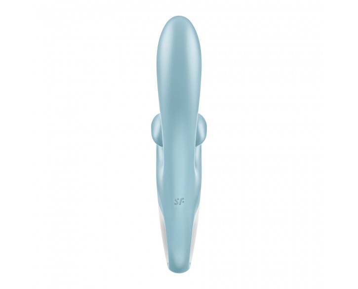 Вібратор-кролик Satisfyer Touch Me Blue, подвійний відросток, 3 потужні мотори