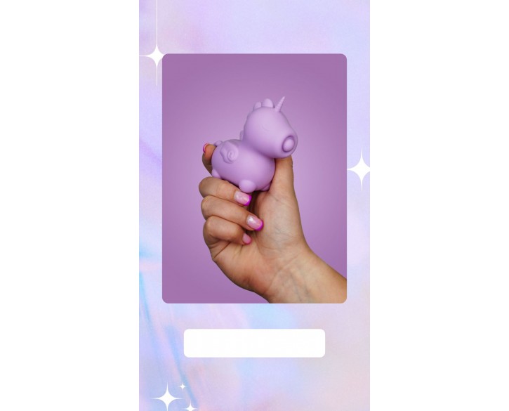 Вібратор-єдиноріжка Unihorn – Karma Lilac, з пульсацією