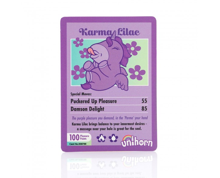 Вібратор-єдиноріжка Unihorn – Karma Lilac, з пульсацією