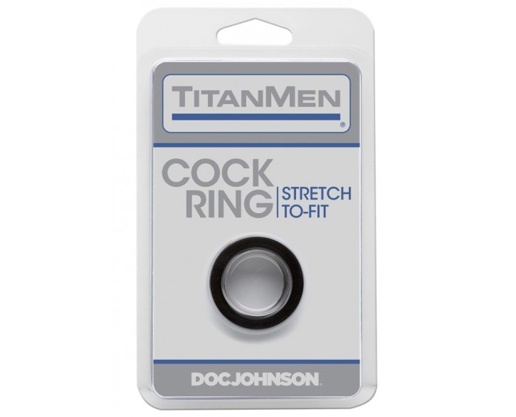 Ерекційне кільце Doc Johnson Titanmen Tools - Cock Ring - Black