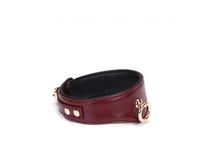 Нашийник з повідцем Liebe Seele Wine Red Curved Collar