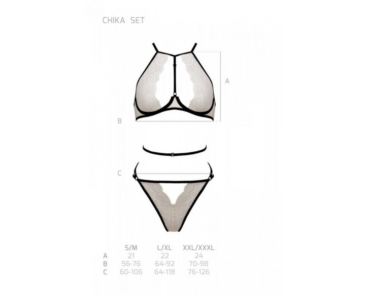 Комплект CHIKA SET cream L/XL - Passion