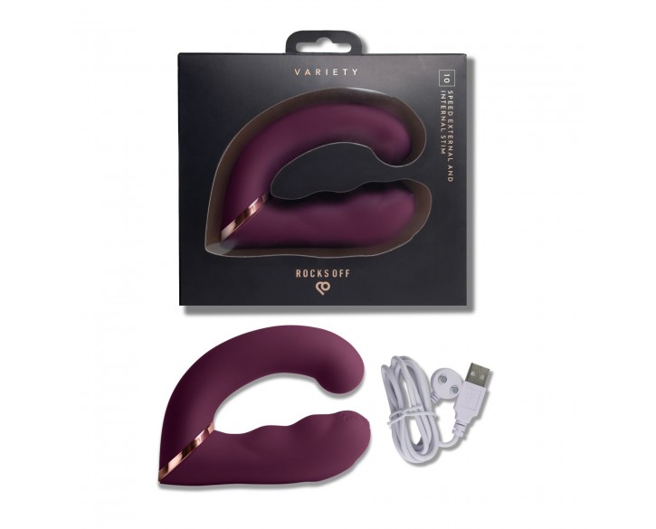 Вібратор Rocks Off Gemini Burgundy