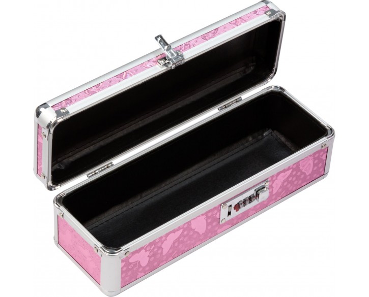 Кейс для зберігання секс-іграшок BMS Factory - The Toy Chest Lokable Vibrator Case Pink з кодовим за