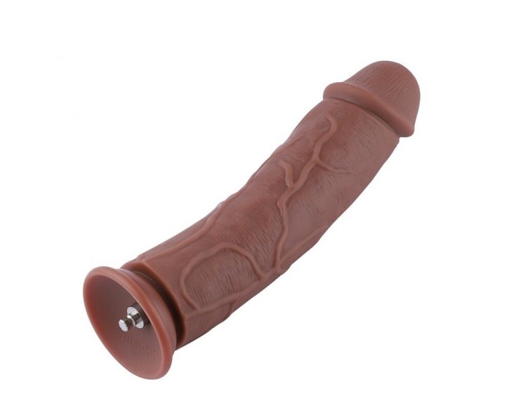 Силіконовий фалоімітатор для секс-машин Hismith 11″ Silicone Dildo, система KlicLok