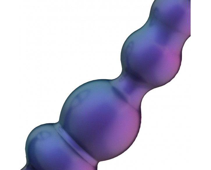 Анальний вібратор з ерекційним кільцем Hueman - Stellar Force Anal Beads with Cockring