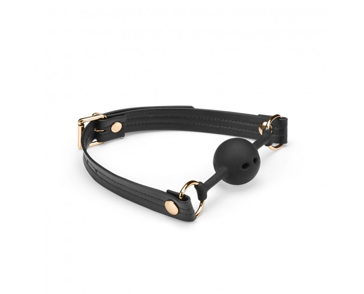 Кляп Liebe Seele Black Organosilicon Ball Gag