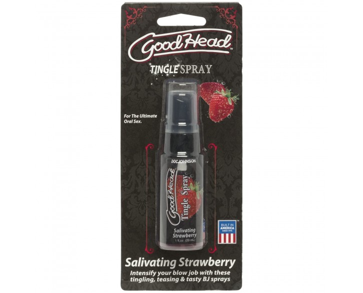 Спрей для мінету Doc Johnson GoodHead Tingle Spray - Strawberry (29 мл) із стимулюючим ефектом