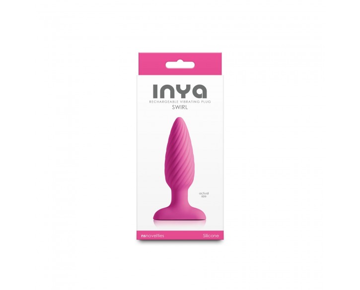 Анальна пробка з вібрацією NS Novelties INYA - Swirl - Pink