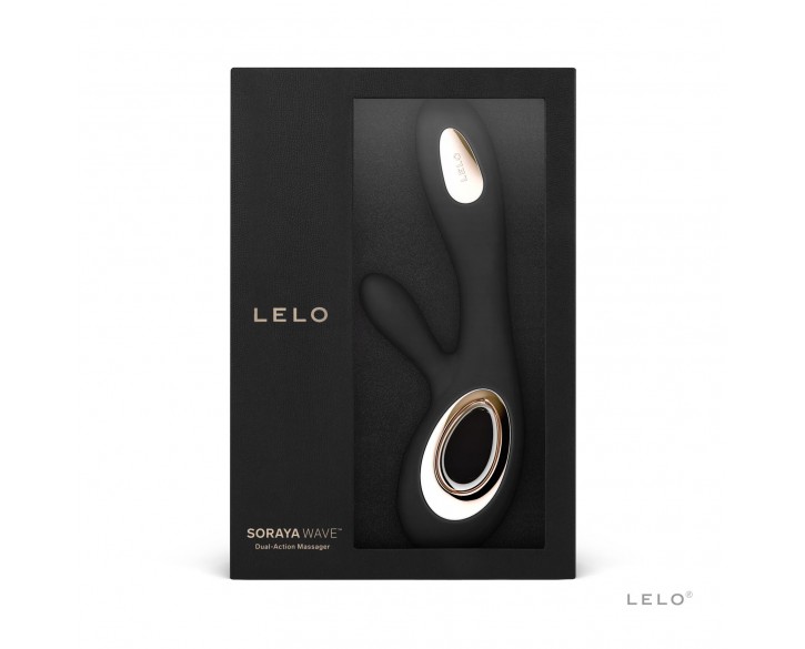 Вібратор-кролик LELO Soraya Wave Black, манливі рухи стовбура