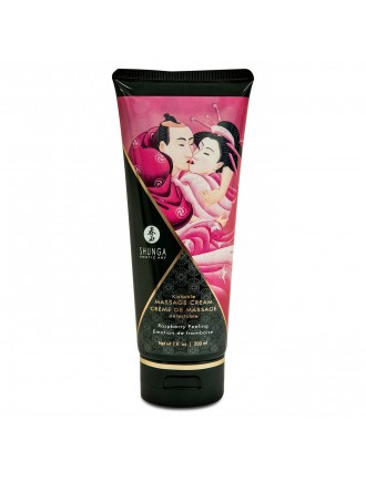 Їстівний масажний крем Shunga Kissable Massage Cream – Raspberry Feeling (200 мл)