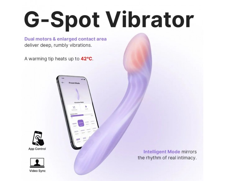 Смарт-вібратор для точки G Svakom Margot, 2 мотори, підігрів