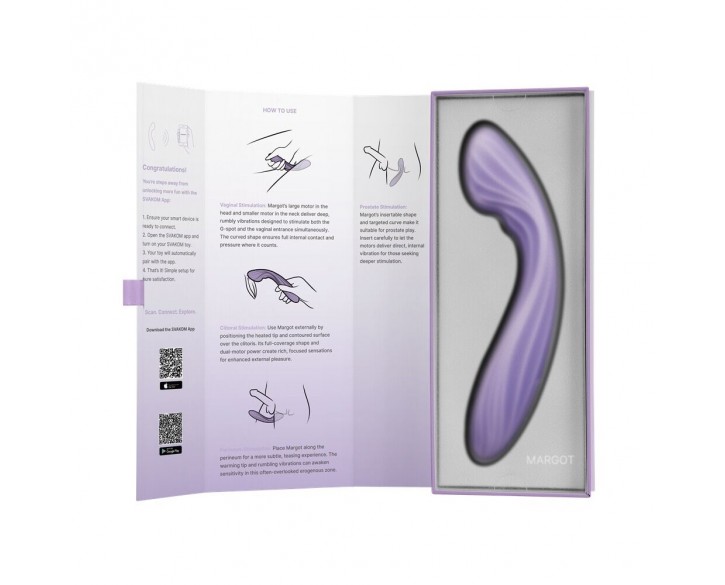 Смарт-вібратор для точки G Svakom Margot, 2 мотори, підігрів