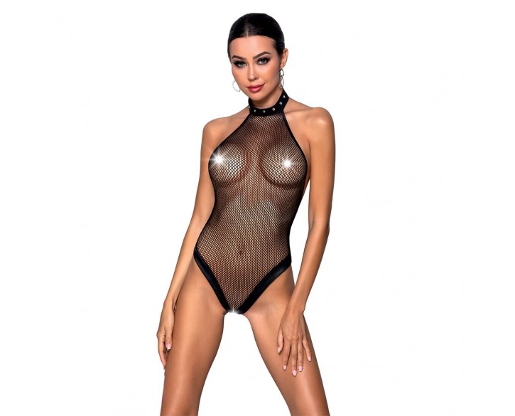 Боді-халтер з відкритим доступом Passion MOONLIGHT BODY L/XL black