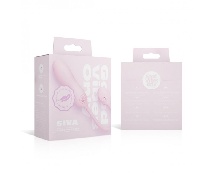 Віброяйце Good Vibes Only - SIVA Bullet Vibrator Soft Silicone - Pink